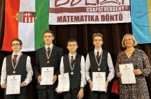  Bolyai Matematika Csapatversenyen országos 3. helyezés