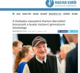 Marton Bernát atya köszöntése, cikk a Magyar Kurírban, 2024.07.17.